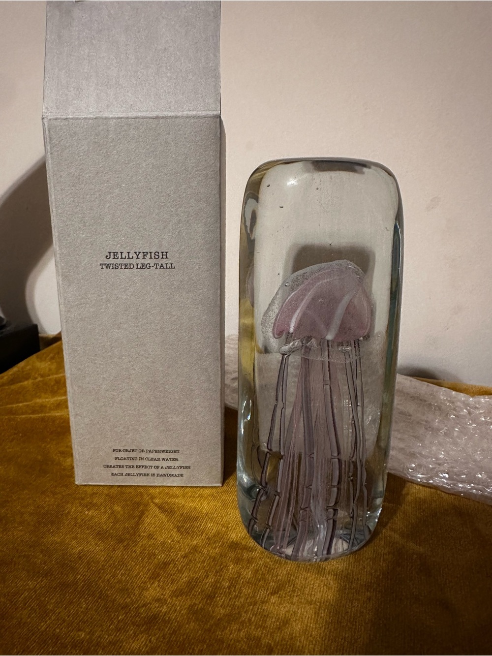 NIB DETAIL Jellyfish Twisted Leg Tall Pink Decor